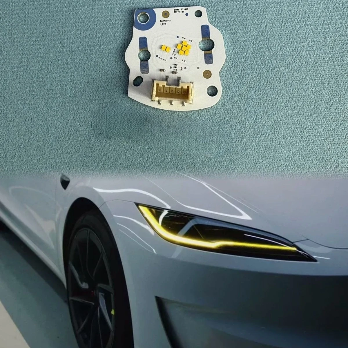 2024 Suitable for Tesla Model 3 Highland Headlights Daytime Running Lights with Golden LED Light Module Decoding
2024 Suitable for Tesla Model 3 Highland Headlights Daytime Running Lights with Golden LED Light Module Decoding