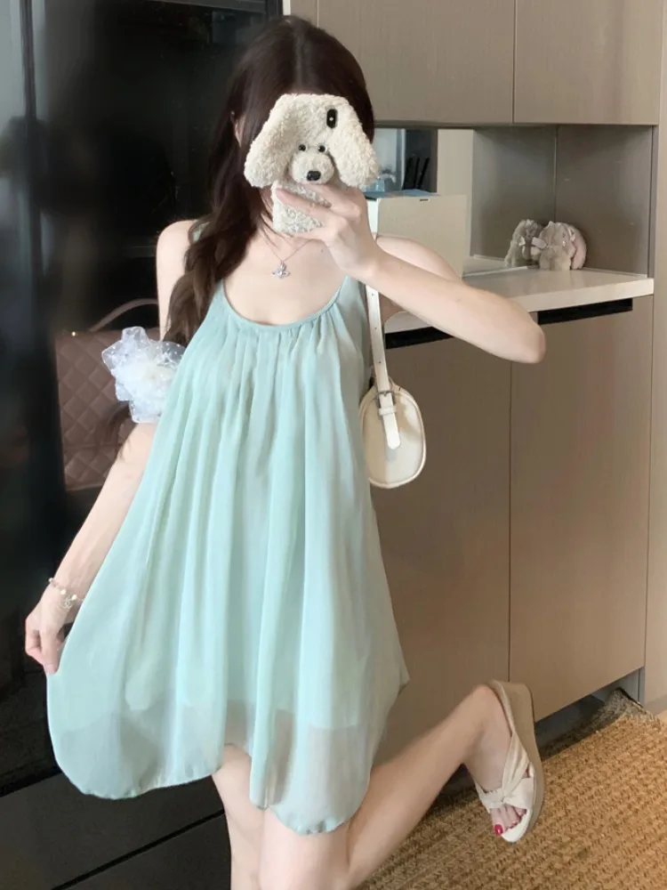 Summer Commute Blue Long Sleeveless Irregular Vest Women's Gentle Wind Style Knitted mid Waist Breathable City Walk Top
Summer Commute Blue Long Sleeveless Irregular Vest Women's Gentle Wind Style Knitted mid Waist Breathable City Walk Top