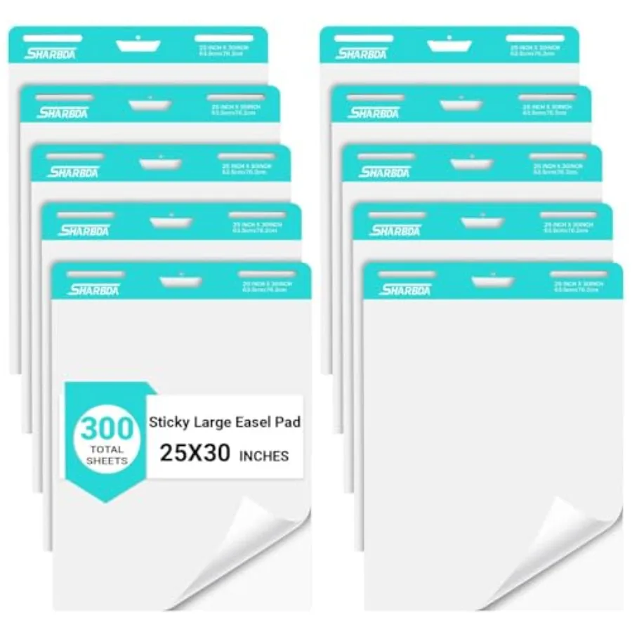 Sticky Easel Pad 25 in x 30 in Flip Chart Chart Paper for Teachers Large Self-Stick Easel Paper Super Sticky and Bleed-Resistan
Sticky Easel Pad 25 in x 30 in Flip Chart Chart Paper for Teachers Large Self-Stick Easel Paper Super Sticky and Bleed-Resistan