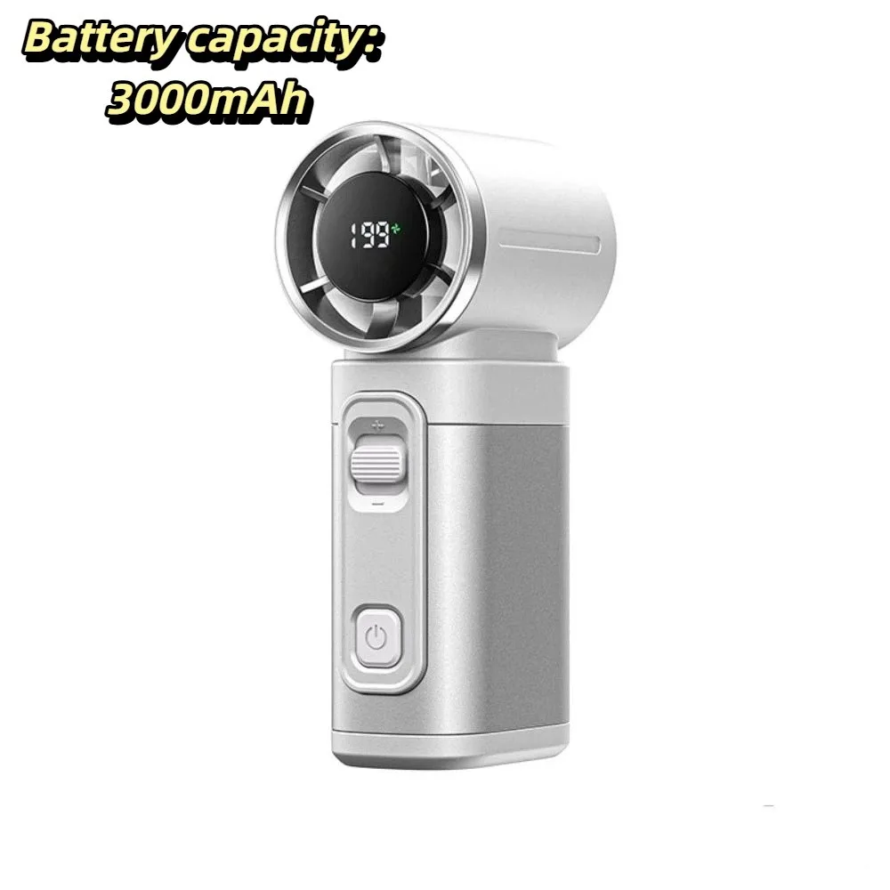 3000mAh Battery Portable Handheld Fan Strong Airflow Stable Operation Mini Pocket Fan Lightweight for 5V/1.5A 3000mAh
3000mAh Battery Portable Handheld Fan Strong Airflow Stable Operation Mini Pocket Fan Lightweight for 5V/1.5A 3000mAh