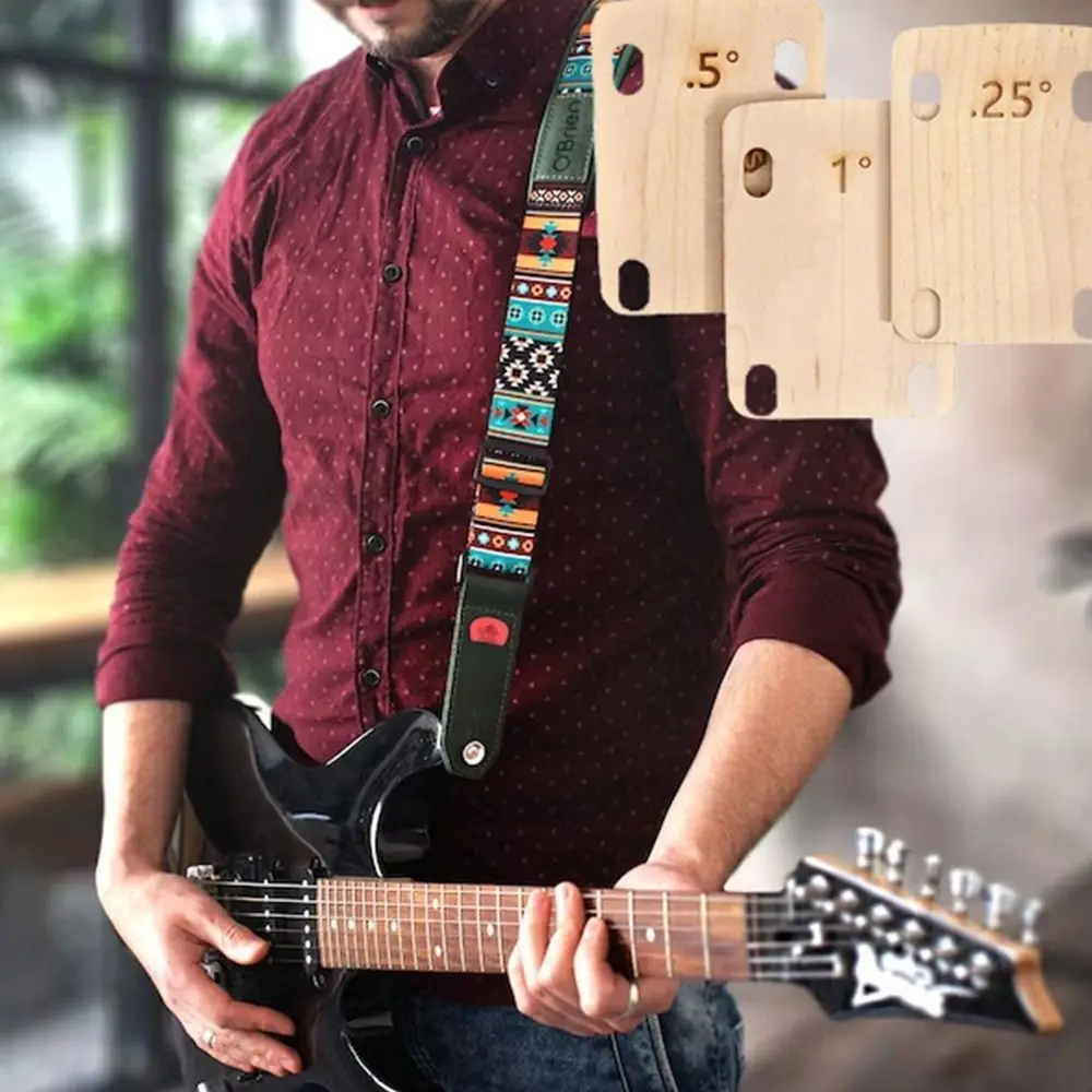 3 Pcs New Design Wooden Guitar Neck Shims 0.25/0.5/1 Degree Useful Electric Guitar Guitar Accessories Classic Maple Plate
3 Pcs New Design Wooden Guitar Neck Shims 0.25/0.5/1 Degree Useful Electric Guitar Guitar Accessories Classic Maple Plate