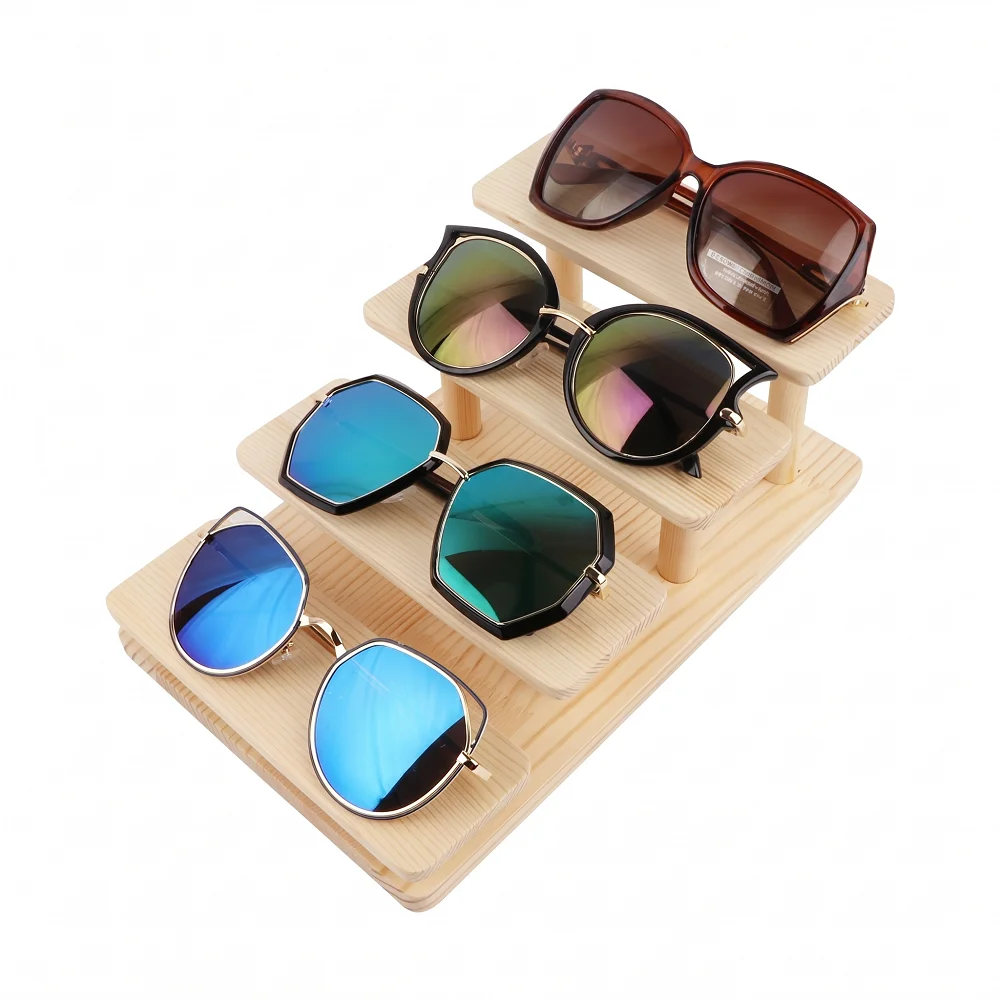 Wooden Sunglasses Display Stand 4 Tier Step Organizer Natural Pine Eyeglasses Holder Jewelry Bracelet Ring Display Rack for Home
Wooden Sunglasses Display Stand 4 Tier Step Organizer Natural Pine Eyeglasses Holder Jewelry Bracelet Ring Display Rack for Home