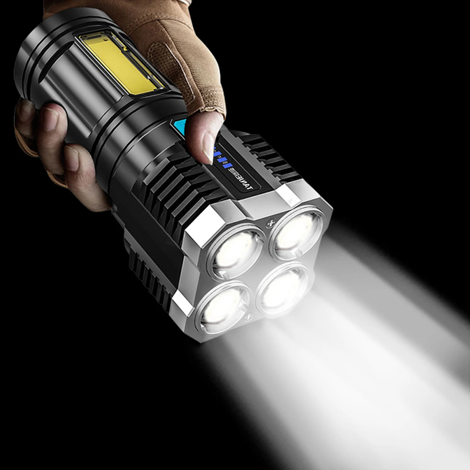 Outdoor Camping Flashlights Dimming USB Rechargeable 4 LED Super Bright Flashlight Multifunctional Waterproof Portable Spotlight
Outdoor Camping Flashlights Dimming USB Rechargeable 4 LED Super Bright Flashlight Multifunctional Waterproof Portable Spotlight