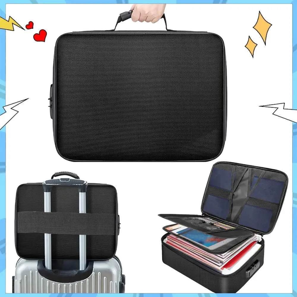 Document Bag with Water-Resistant Zipper Portable Travel Home Organizer Bag for Laptop Passport Certificates Cards
Document Bag with Water-Resistant Zipper Portable Travel Home Organizer Bag for Laptop Passport Certificates Cards