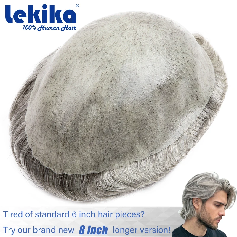 8inch Men's Toupee Knotless 0.08mm Skin Male Hair Prosthesis Ultra Soft Capillary Prosthesis Men Hair Systems for Man
8inch Men's Toupee Knotless 0.08mm Skin Male Hair Prosthesis Ultra Soft Capillary Prosthesis Men Hair Systems for Man
