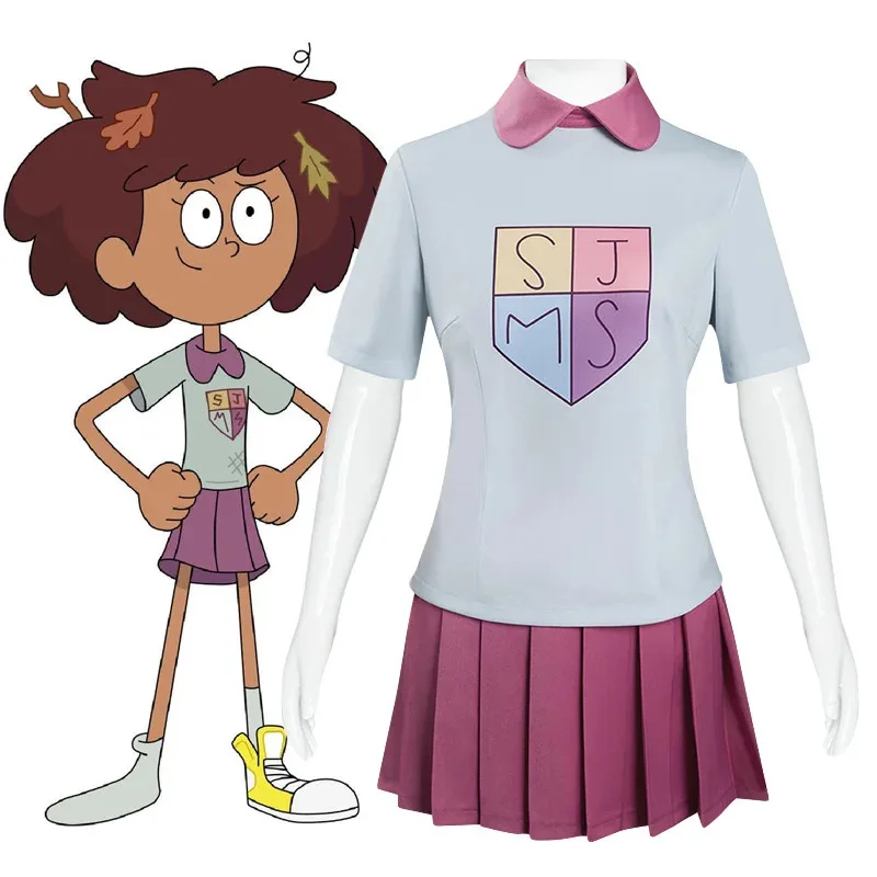 Anime Anne Amphibia Marcy Cosplay Costume Grey T shirt Purple Skirt Wu Anne Boonchuy Halloween Fancy Dress
Anime Anne Amphibia Marcy Cosplay Costume Grey T shirt Purple Skirt Wu Anne Boonchuy Halloween Fancy Dress