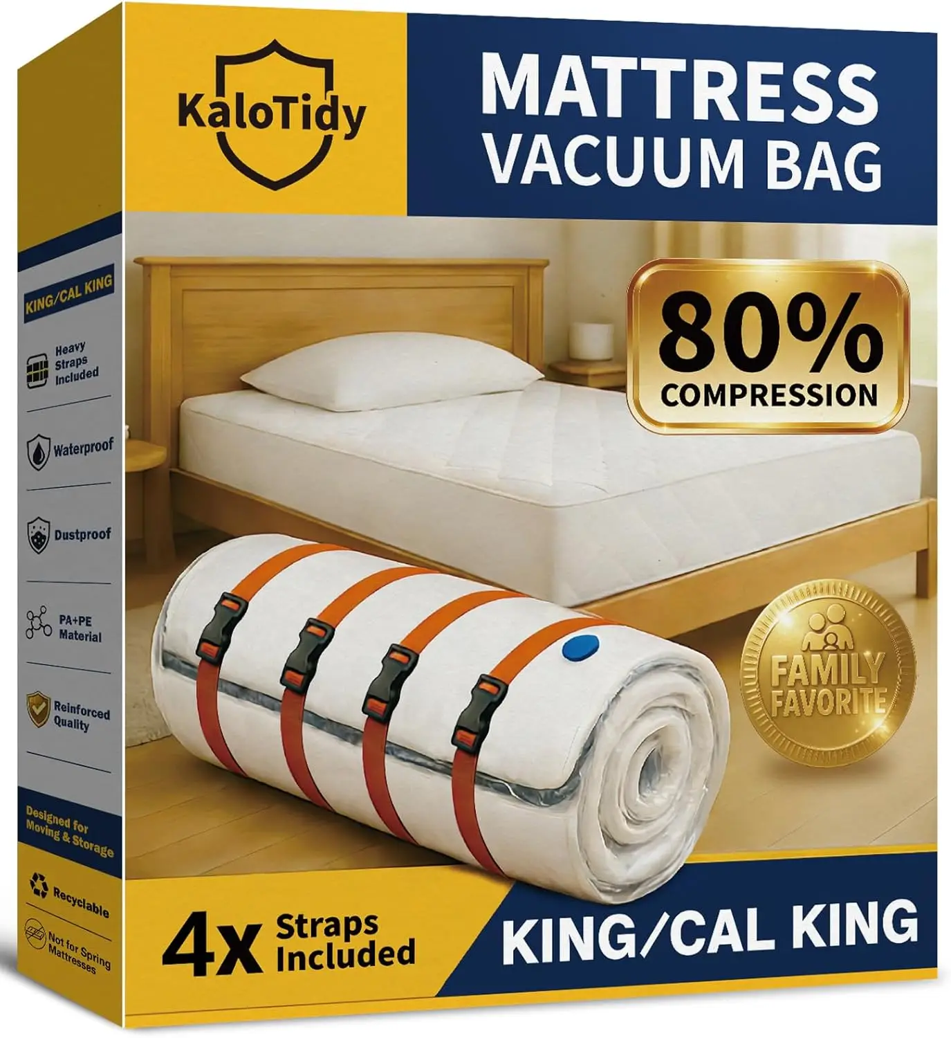 Memory Foam Mattress Vacuum Bag, Heavy-Duty Storage Bag for Moving, Compression Bag with Straps & Dual-Zip Seal for
Memory Foam Mattress Vacuum Bag, Heavy-Duty Storage Bag for Moving, Compression Bag with Straps & Dual-Zip Seal for