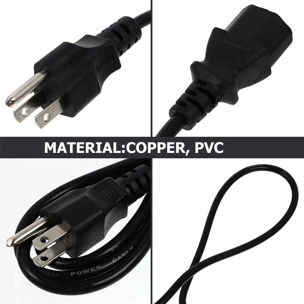 10 Pcs Plug Cord Pure Copper AC Power Cable Low Resistance Heat Resistance Desktop Computer Connector
10 Pcs Plug Cord Pure Copper AC Power Cable Low Resistance Heat Resistance Desktop Computer Connector