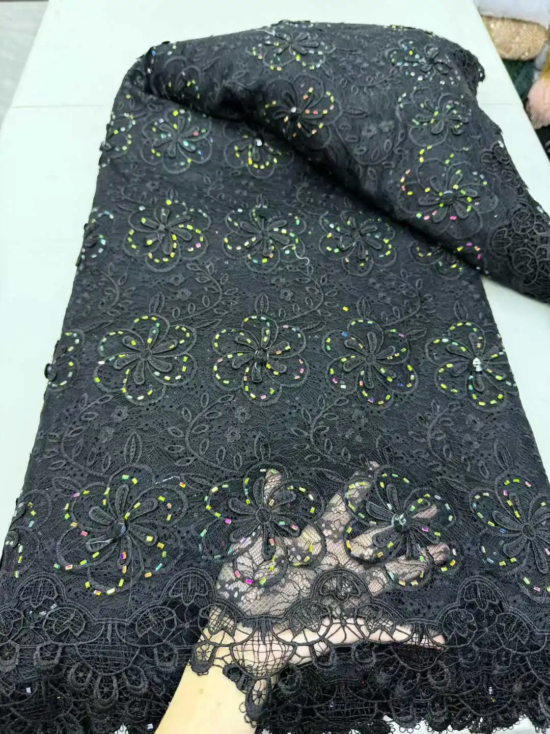 2026 Nigerian Guipure Cord Lace Fabric High Quality Lace Embroidery African Organza Lace Fabric For Wedding Party Dresses,5yards
2026 Nigerian Guipure Cord Lace Fabric High Quality Lace Embroidery African Organza Lace Fabric For Wedding Party Dresses,5yards