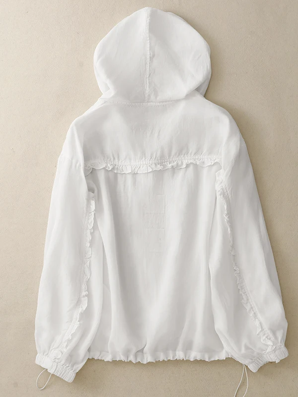 Loose Fit Linen Hooded Long Sve Women's irt Summer 2025 New Sle Sun Protection Outerwear Top Faionable Casual Wear
Loose Fit Linen Hooded Long Sve Women's irt Summer 2025 New Sle Sun Protection Outerwear Top Faionable Casual Wear