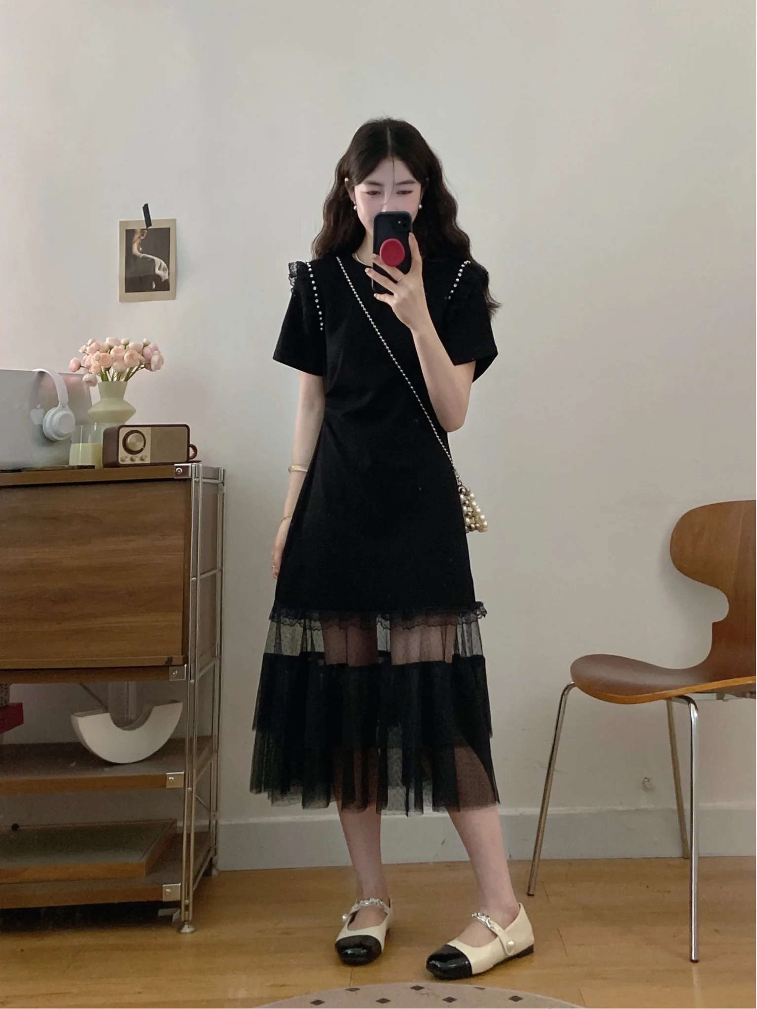plus Size Loose Fashionable Summer Dress Design Sensation Youthful Mesh Splicing Conceal Meat Slimming Dress Versatile
plus Size Loose Fashionable Summer Dress Design Sensation Youthful Mesh Splicing Conceal Meat Slimming Dress Versatile