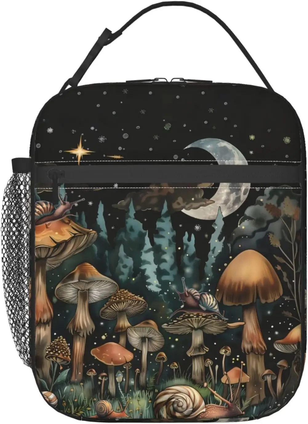 Mushroom Cute Reusable Thermal Lunch Bag Insulated Tote Cooler Bags for School, Work, Picnic,Travel,Mystical Night Design
Mushroom Cute Reusable Thermal Lunch Bag Insulated Tote Cooler Bags for School, Work, Picnic,Travel,Mystical Night Design