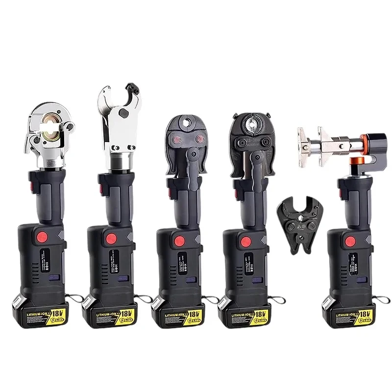 -300 60KN Cordless Hydraulic Crimper 18V 5.0Ah, 17mm Stroke 10-300mm² with 12 Dies Terminals Maintenance
-300 60KN Cordless Hydraulic Crimper 18V 5.0Ah, 17mm Stroke 10-300mm² with 12 Dies Terminals Maintenance