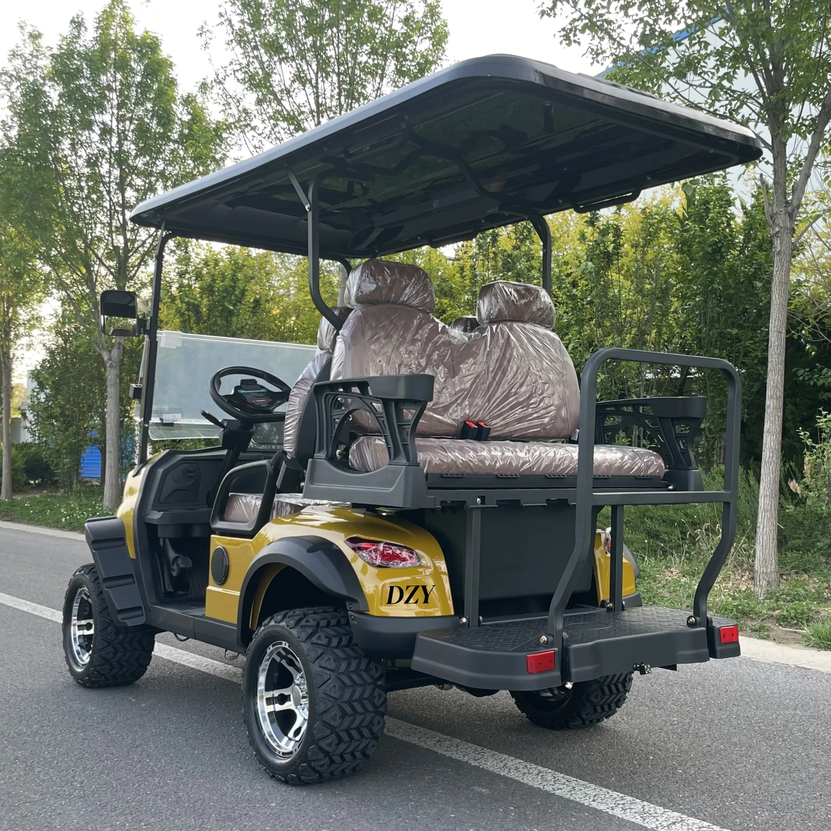 CE Approved 6 Seats 4+2 Battery Powered Golf Car Golf Buggy Electric Golf Cart New energy sightseeing vehicle
CE Approved 6 Seats 4+2 Battery Powered Golf Car Golf Buggy Electric Golf Cart New energy sightseeing vehicle