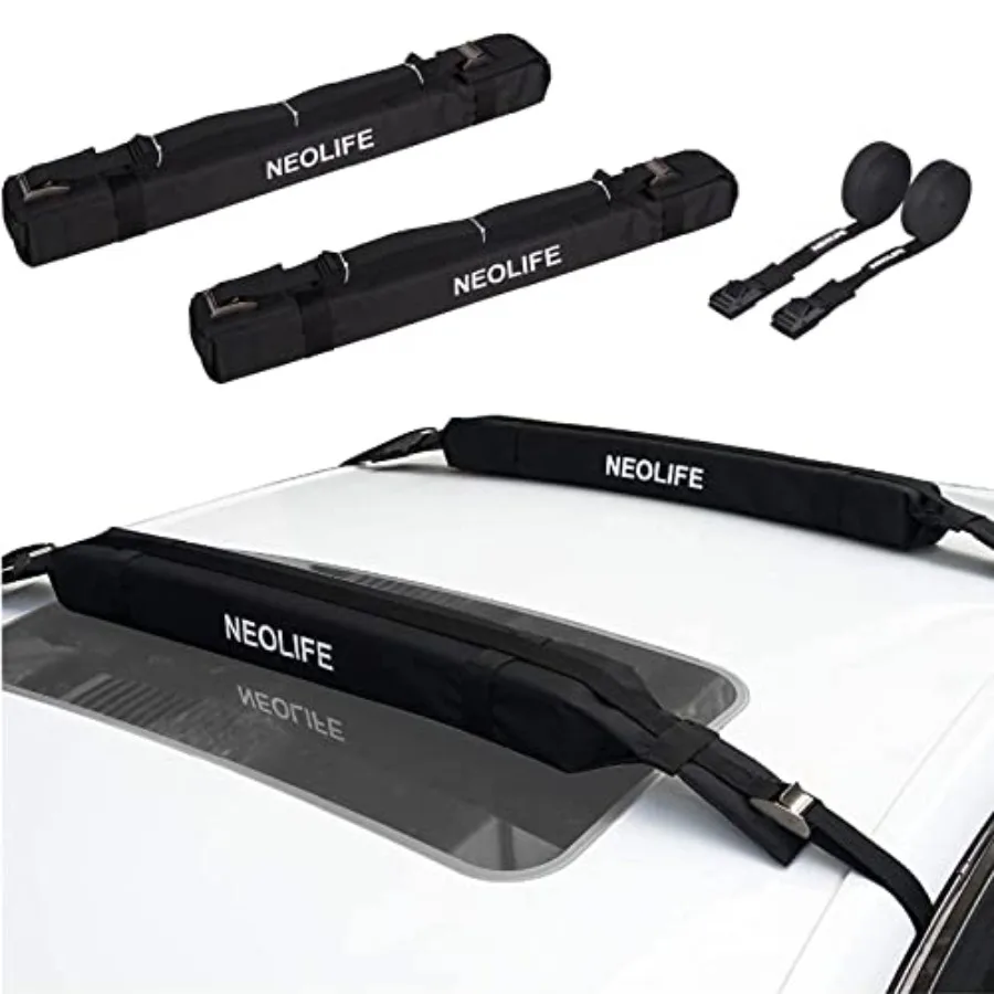 Soft Roof Rack Pads with Single Wrap-Rax Straps and Storage Bag Universal Car Roof Rack for Surfboard Kayak SUP Paddleboard Can
Soft Roof Rack Pads with Single Wrap-Rax Straps and Storage Bag Universal Car Roof Rack for Surfboard Kayak SUP Paddleboard Can