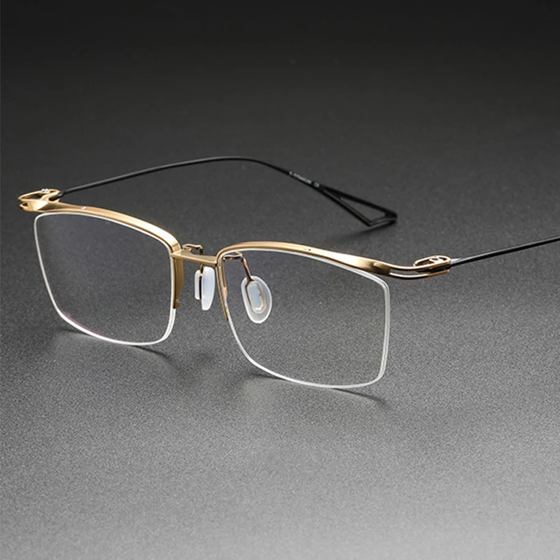 Japan Design Replicas Half-frame Pure Titanium Glasses Frame Men's Business Ultra-light Eyeglasses ACT Semi-Rimless Eyewear
Japan Design Replicas Half-frame Pure Titanium Glasses Frame Men's Business Ultra-light Eyeglasses ACT Semi-Rimless Eyewear