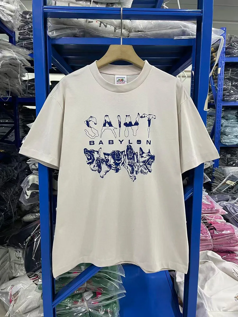 Loose Fit Babylon Letter Print T-Shirt Men's Casual Breathable Short Sleeve Cotton Top Street Style Versatile Summer Tee
Loose Fit Babylon Letter Print T-Shirt Men's Casual Breathable Short Sleeve Cotton Top Street Style Versatile Summer Tee