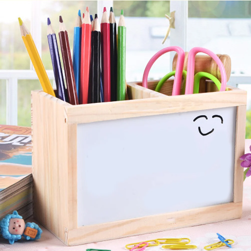 Multifunctional Solid Wood Pen Holder Whiteboard Message Board DIY Storage Box Office Storage Organizer
Multifunctional Solid Wood Pen Holder Whiteboard Message Board DIY Storage Box Office Storage Organizer