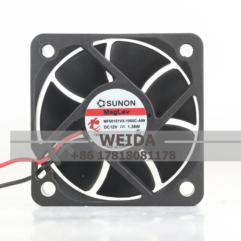 Original SUNON MF50151VX-1000C-A99 DC12V 1.38W 5015 5cm high air volume frequency conversion fan
Original SUNON MF50151VX-1000C-A99 DC12V 1.38W 5015 5cm high air volume frequency conversion fan