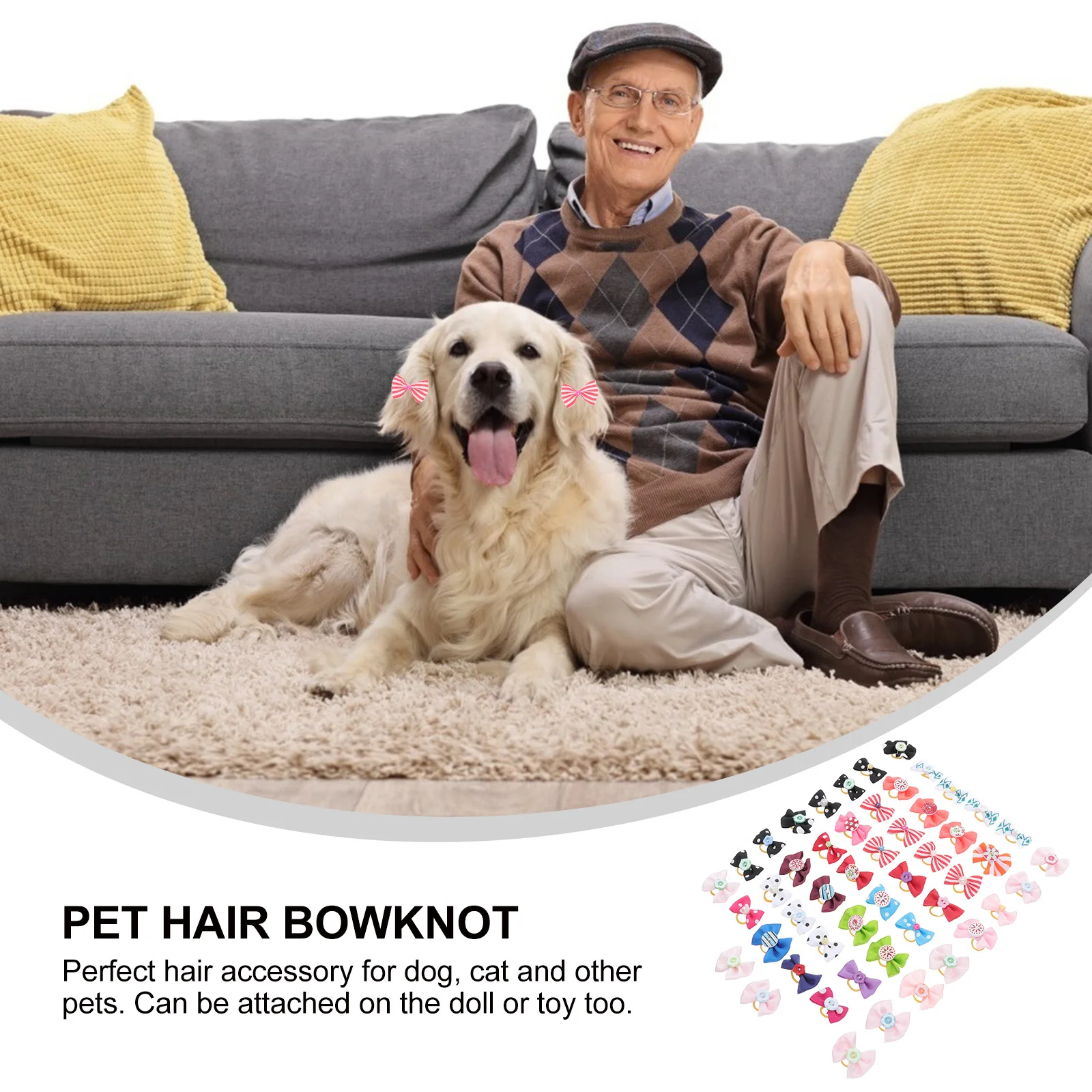 50pcs Bows Dog Cat Bowknot Durable Reusable Decorative Accessories For Pets With Elastic Rubber Band Rhinestone Pearls Flowers
50pcs Bows Dog Cat Bowknot Durable Reusable Decorative Accessories For Pets With Elastic Rubber Band Rhinestone Pearls Flowers