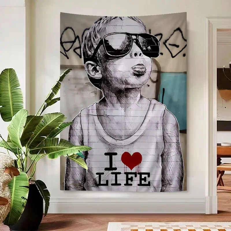 SUBanksy Graffiti Colorful Tapestry Wall Hanging Cheap Hippie Wall Hanging Bohemian Wall Tapestries Mandala Wall Hanging Sheet@
SUBanksy Graffiti Colorful Tapestry Wall Hanging Cheap Hippie Wall Hanging Bohemian Wall Tapestries Mandala Wall Hanging Sheet@