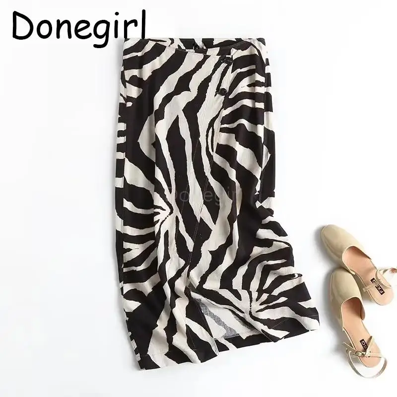 Donegirl 2023 New Spring Summer Women Fashion Zebra Printed High Waist Slit Slim Skirt Linen Irregular Midi Skirt Female Chic
Donegirl 2023 New Spring Summer Women Fashion Zebra Printed High Waist Slit Slim Skirt Linen Irregular Midi Skirt Female Chic