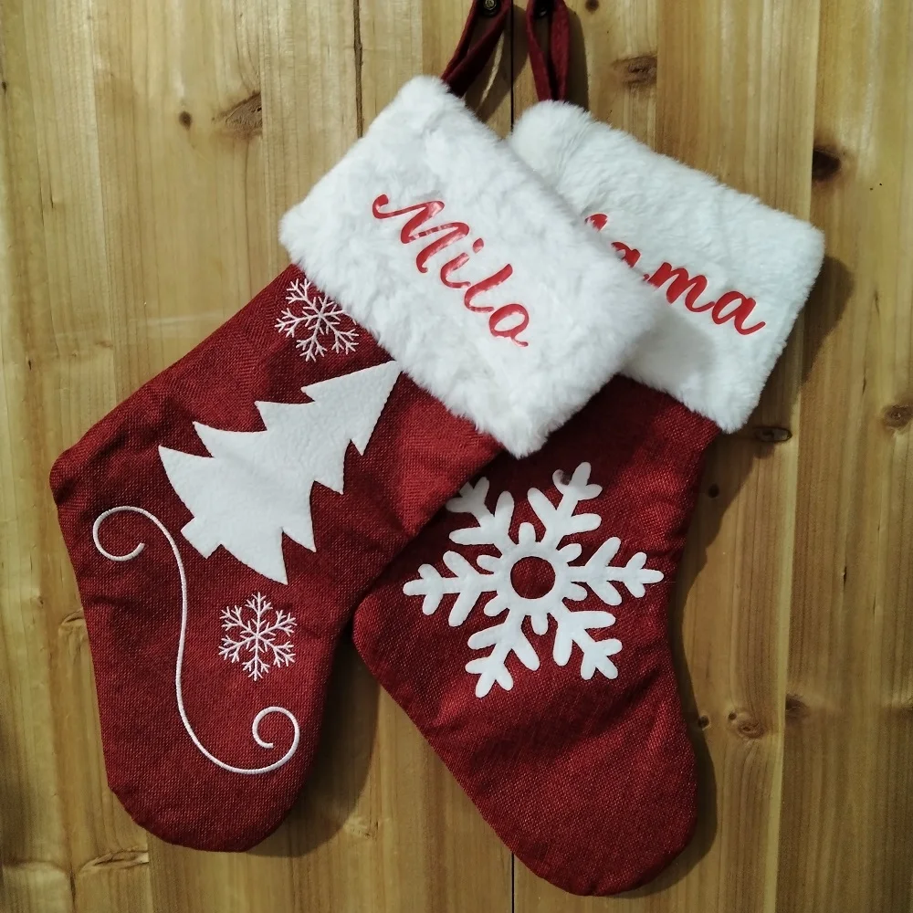 1pc Personalized Name Stocking Christmas Gift Bag, Custom Christmas Stocking Family Stockings
1pc Personalized Name Stocking Christmas Gift Bag, Custom Christmas Stocking Family Stockings