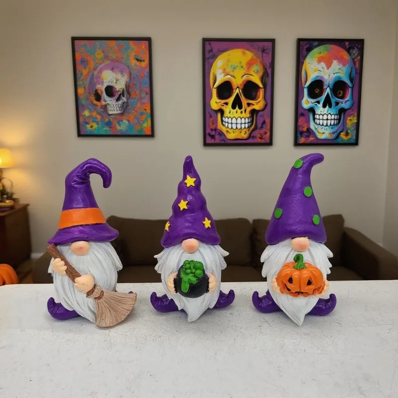 Halloween Gnomes Decorations Handmade Scandinavian Figurines With Wizard Hat Boo and Pumpkin - Home Table Decor Gifts
Halloween Gnomes Decorations Handmade Scandinavian Figurines With Wizard Hat Boo and Pumpkin - Home Table Decor Gifts