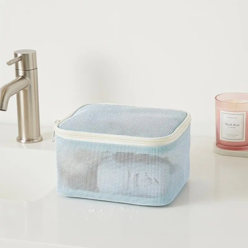 Mesh Makeup Storage Bag Set 1 3Pcs Cosmetic Organizer with Zipper Portable Handbag for Lipstick Travel Essentials
Mesh Makeup Storage Bag Set 1 3Pcs Cosmetic Organizer with Zipper Portable Handbag for Lipstick Travel Essentials