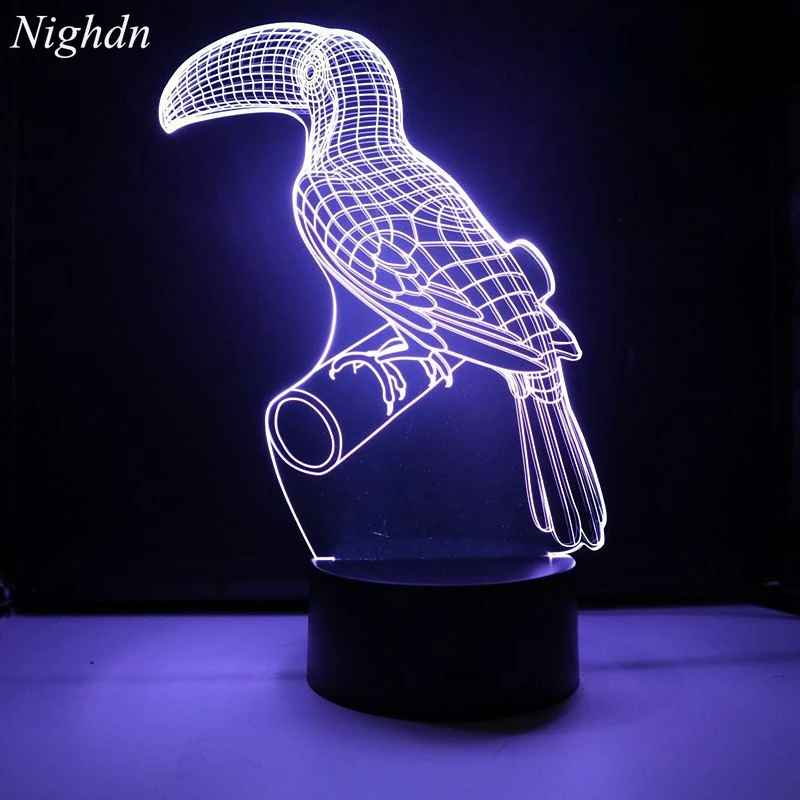 Owl Swan Parrot 3D Night Light LED Colorful Bedside USB 3d Table Lamp Bedroom Decor Nightlight for Child Birthday Holiday Gift
Owl Swan Parrot 3D Night Light LED Colorful Bedside USB 3d Table Lamp Bedroom Decor Nightlight for Child Birthday Holiday Gift