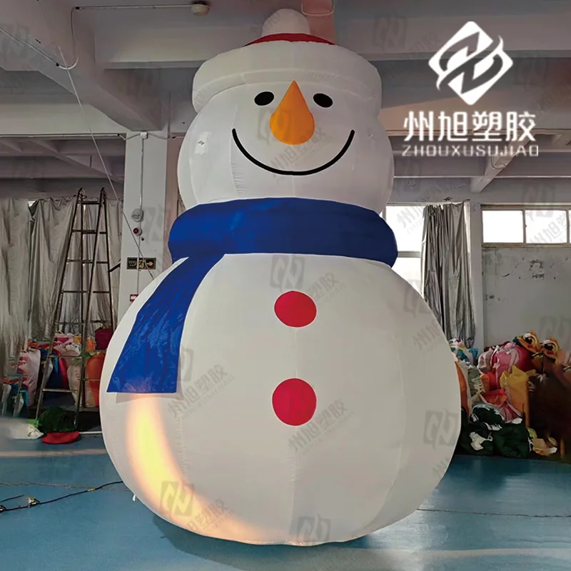 Inflatable cartoon snow Man with blue Christmas decorations Christmas Snowman air model
Inflatable cartoon snow Man with blue Christmas decorations Christmas Snowman air model