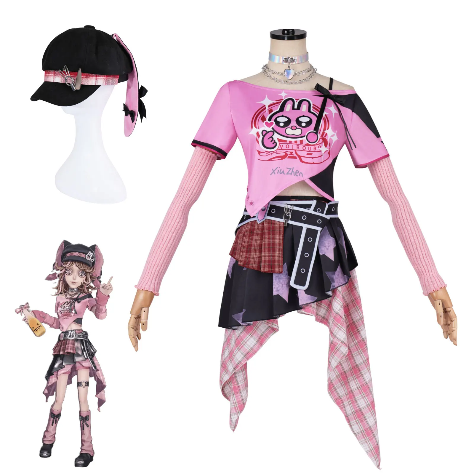 IDV Barmaid LiPU FRIENDS Costume Identity V Demi TUZIXIUZHEN Costume With Hat Carnival Party Role Play Suits For Women
IDV Barmaid LiPU FRIENDS Costume Identity V Demi TUZIXIUZHEN Costume With Hat Carnival Party Role Play Suits For Women