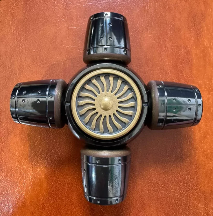 USED EDC MUYI air flow spatiotemporal airflow Zirconium&Brass fingertip gyroscope Decompression toys
USED EDC MUYI air flow spatiotemporal airflow Zirconium&Brass fingertip gyroscope Decompression toys