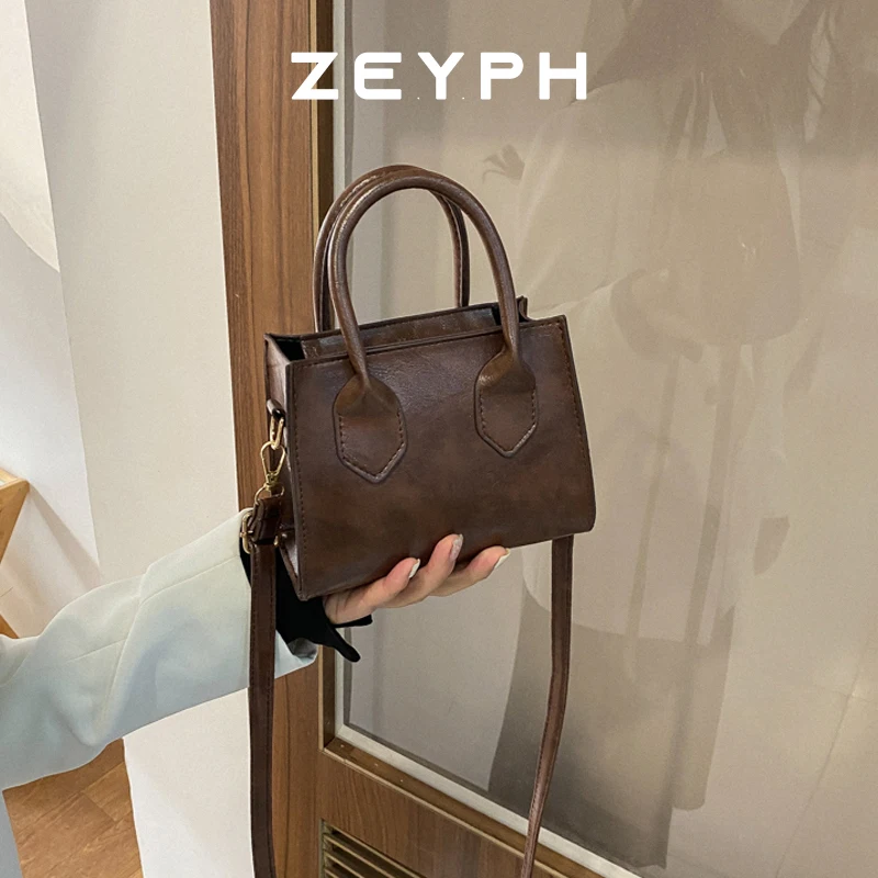 Zeyph Elegant Black Handbag with Dual Handles Retro Stylish Tote Small Bag for Women Girls Daily Use, Work, Party 
Zeyph Elegant Black Handbag with Dual Handles Retro Stylish Tote Small Bag for Women Girls Daily Use, Work, Party