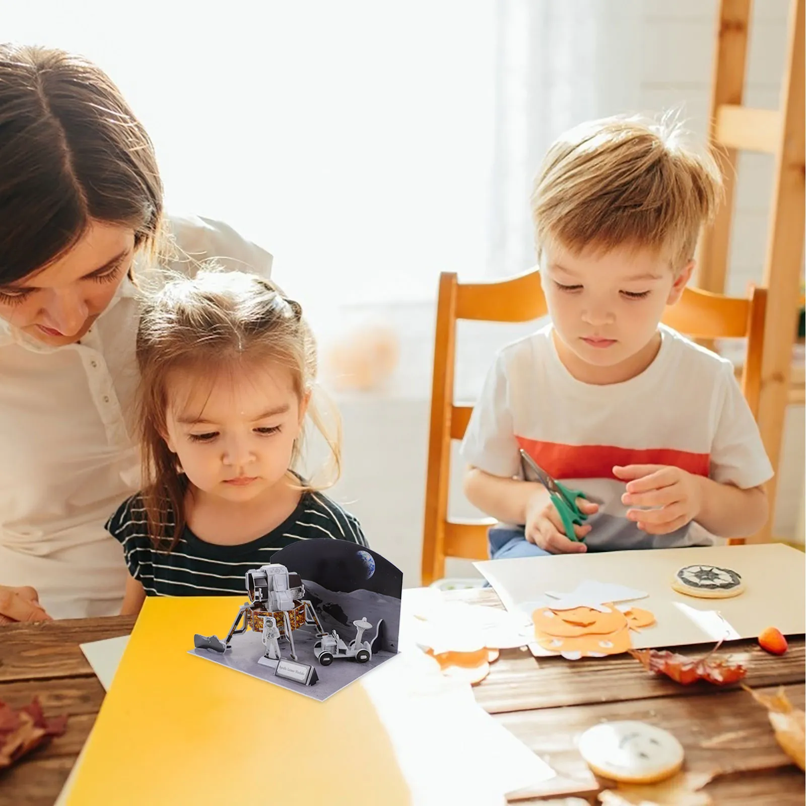 Набор 3D-пазлов для детей: Космический корабль. Развивающая головоломка из бумаги. Креативный обучающий подарок.
Набор 3D-пазлов для детей: Космический корабль. Развивающая головоломка из бумаги. Креативный обучающий подарок.