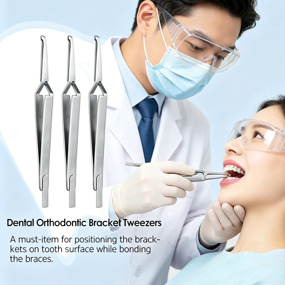 3PCS Orthodontic Reverse-Action Serrated Bracket Tweezers for Precise Dental Placement
3PCS Orthodontic Reverse-Action Serrated Bracket Tweezers for Precise Dental Placement