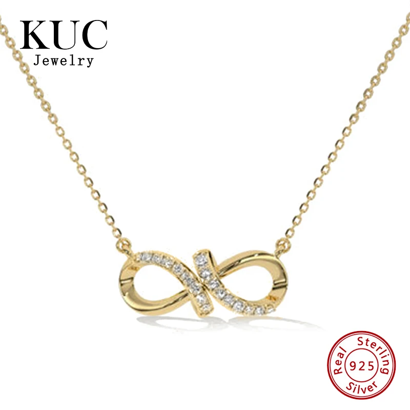 Fashionable Sense Design Women Fine Jewelry 18k Gold Plated 925 Sterling Silver Elegant Infinity Zircon Pendant Necklaces
Fashionable Sense Design Women Fine Jewelry 18k Gold Plated 925 Sterling Silver Elegant Infinity Zircon Pendant Necklaces