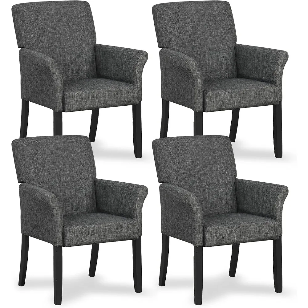 Office Waiting Room Chairs, Set of 4 Fabric Executive Guest Chair, Upholstered Reception Chair with Padded Arms, Backrest, Wood
Office Waiting Room Chairs, Set of 4 Fabric Executive Guest Chair, Upholstered Reception Chair with Padded Arms, Backrest, Wood