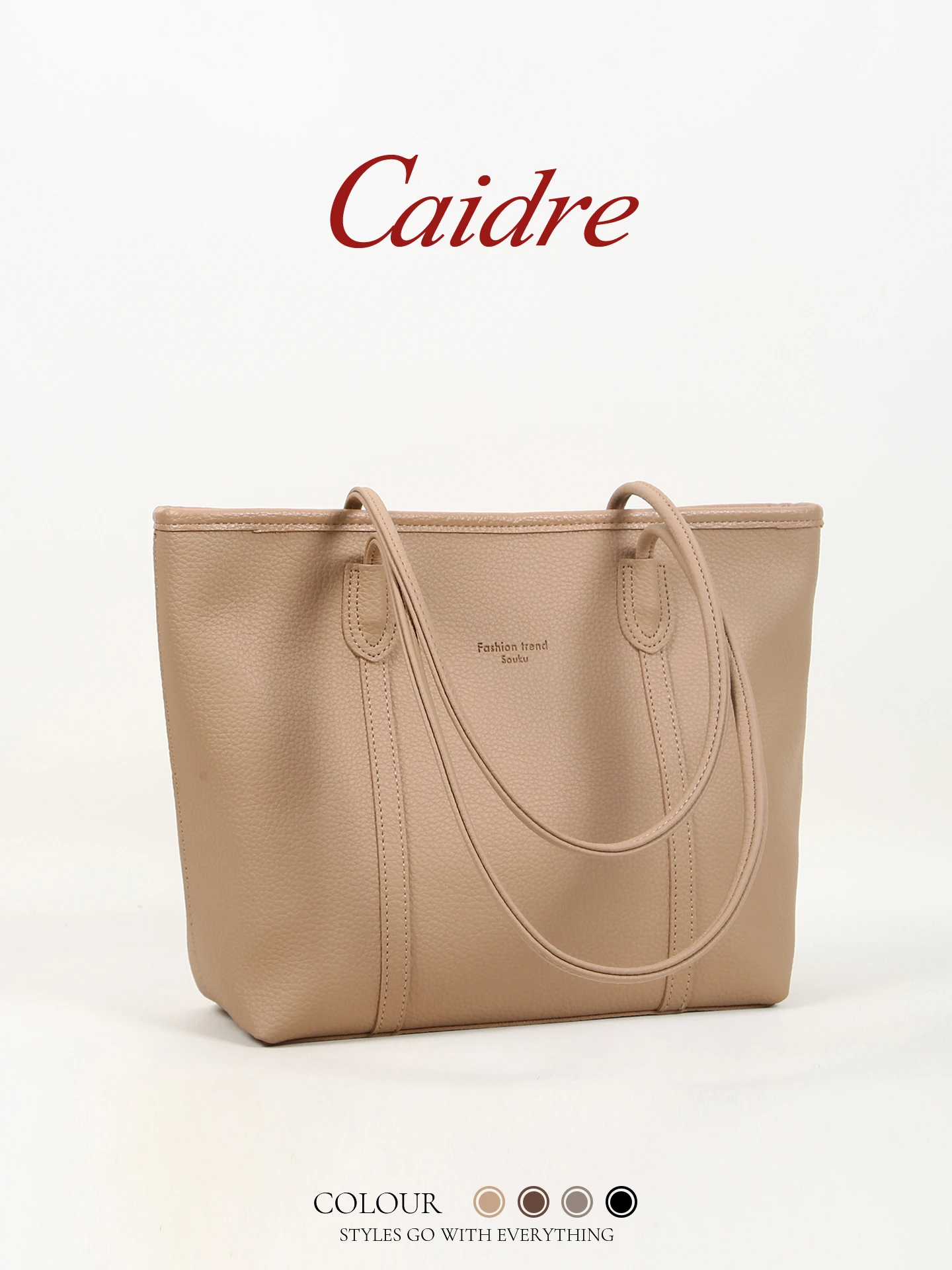 Caidre Large Capacity Tote Bag Women's Commuter Bag Single Shoulder Handbag Stylish Korean Style Soft PU Leather Bag
Caidre Large Capacity Tote Bag Women's Commuter Bag Single Shoulder Handbag Stylish Korean Style Soft PU Leather Bag