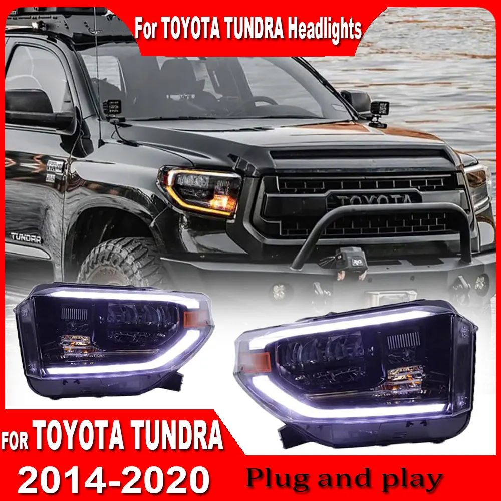 Светодиодные фары для Toyota Tundra Sequoia 2014-2020, передние светодиодные обновленные фары в сборе, внешние DRL, аксессуары для сигнальных ламп, 2 шт.
Светодиодные фары для Toyota Tundra Sequoia 2014-2020, передние светодиодные обновленные фары в сборе, внешние DRL, аксессуары для сигнальных ламп, 2 шт.
