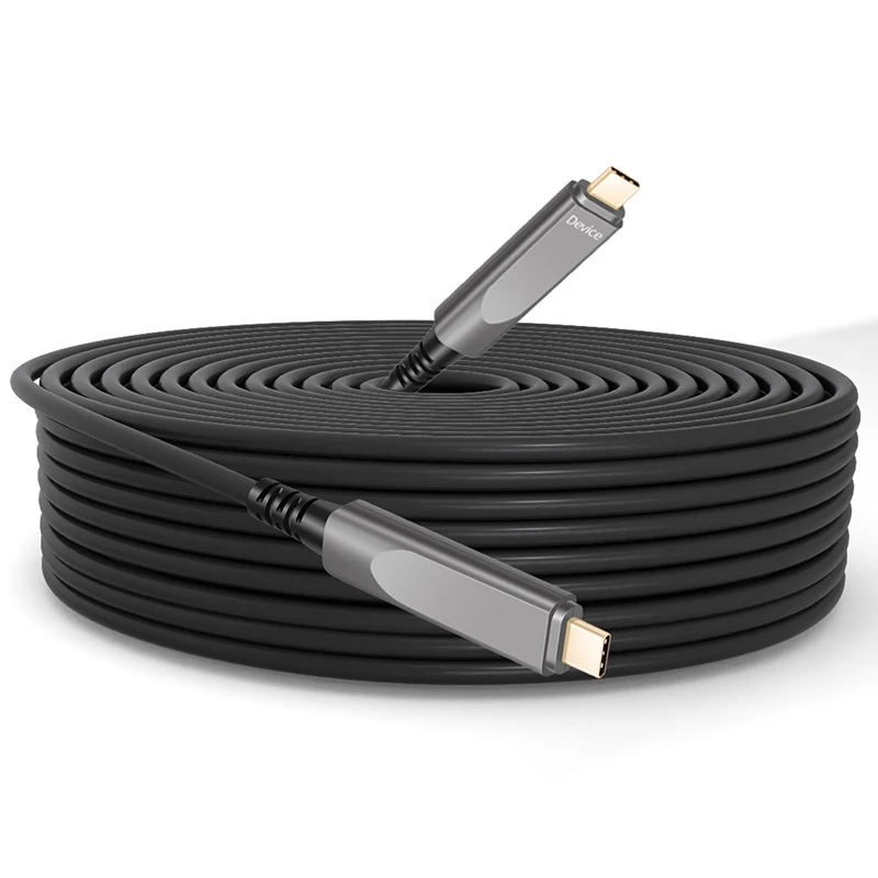 Оптоволоконный кабель USB C Audio Video 8K@60 4K@144/120 Гц 32,8 Гбит/с, не поддерживает зарядку, передачу данных, USB 2.0, для дисплея
Оптоволоконный кабель USB C Audio Video 8K@60 4K@144/120 Гц 32,8 Гбит/с, не поддерживает зарядку, передачу данных, USB 2.0, для дисплея