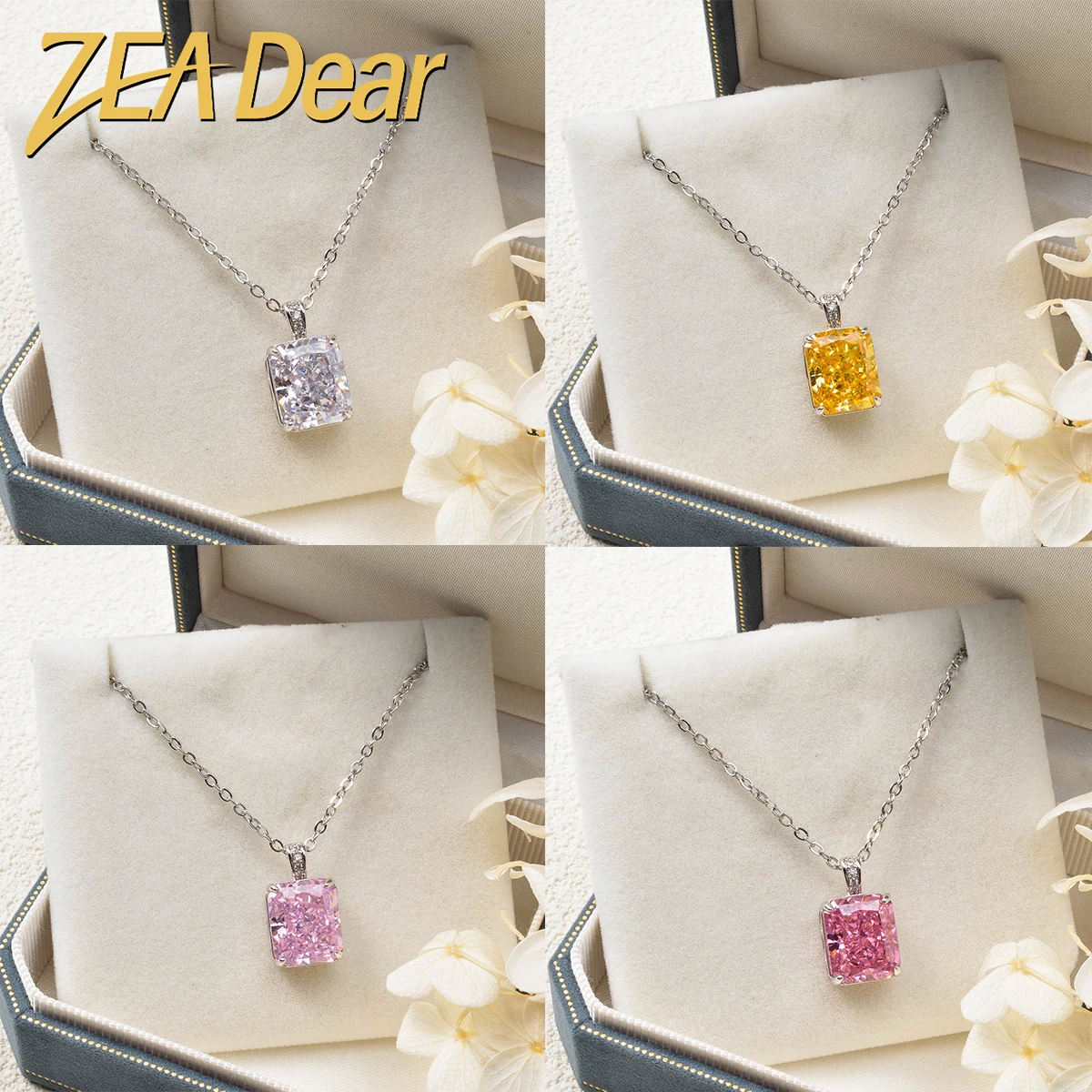 ZEADear Elegant Pendant Gift for Girl Cubic Shiny Zircon Necklace Copper Metal Chain Link High Quality Jewelry Neck Charms Women
ZEADear Elegant Pendant Gift for Girl Cubic Shiny Zircon Necklace Copper Metal Chain Link High Quality Jewelry Neck Charms Women