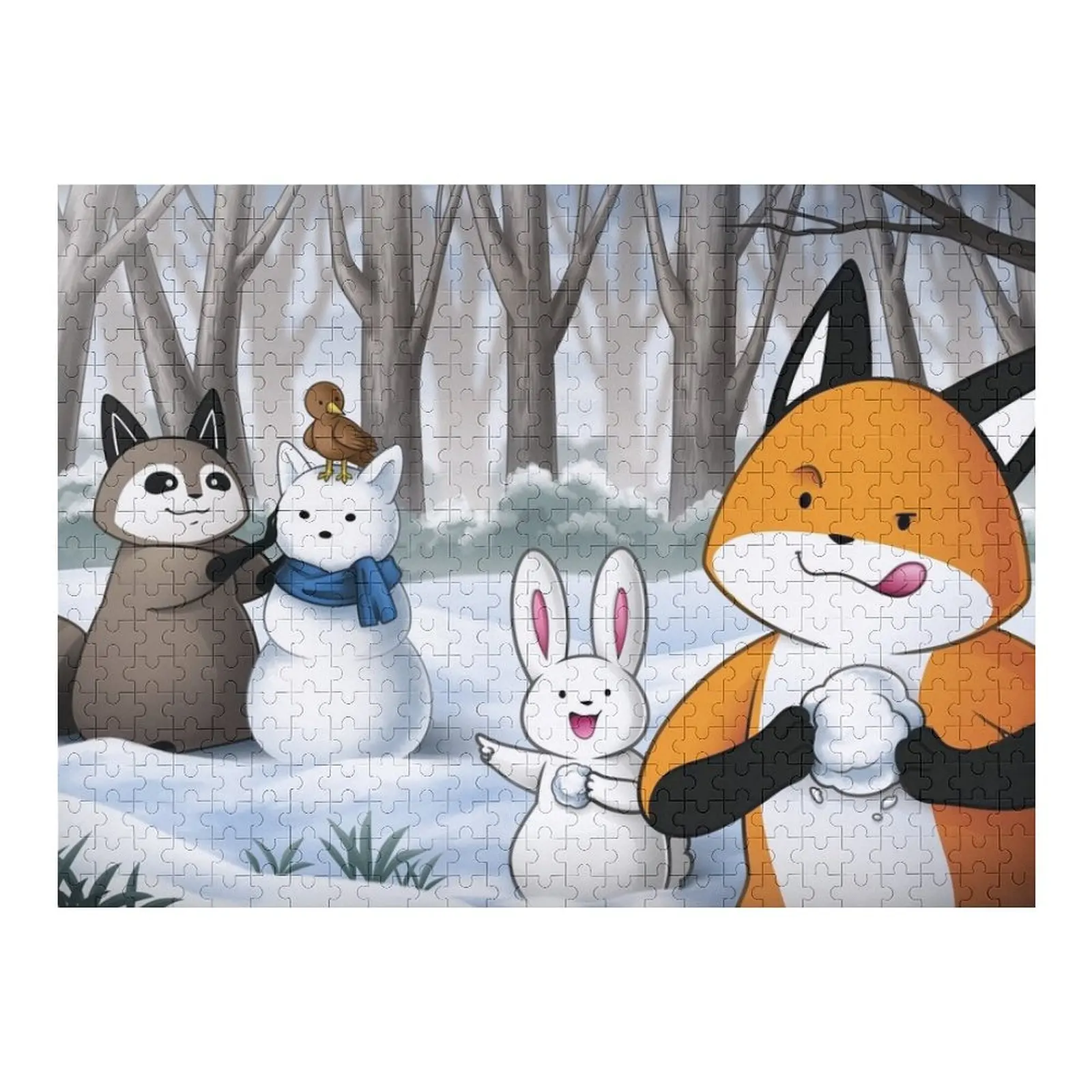 Фокс и друзья - Зимние развлечения Пазл-головоломка для детей Рождественские подарки Пазл 
Фокс и друзья - Зимние развлечения Пазл-головоломка для детей Рождественские подарки Пазл