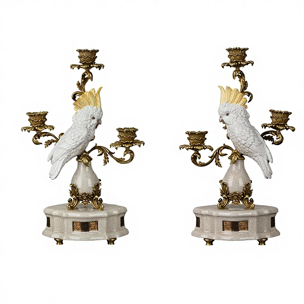 &c Vintage Parrot Porcelain Brass Candlestick Holder Colorful Luxury Home Decor
&c Vintage Parrot Porcelain Brass Candlestick Holder Colorful Luxury Home Decor