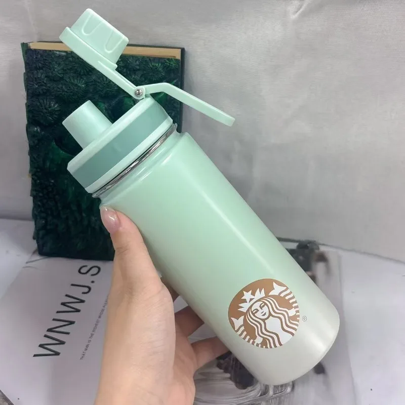 Starbucks Calming Mint Green Water Bottle 500ml, Durable Stainless Steel with Gradient Finish, Secure Screw Cap to Prevent Leaks
Starbucks Calming Mint Green Water Bottle 500ml, Durable Stainless Steel with Gradient Finish, Secure Screw Cap to Prevent Leaks