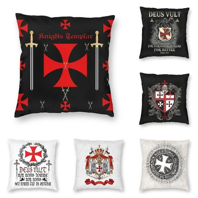 Medieval Emblem Knights Templar Cushion Cover Sofa Decoration Ordre du Temple Cross Square Pillow Case 45x45
Medieval Emblem Knights Templar Cushion Cover Sofa Decoration Ordre du Temple Cross Square Pillow Case 45x45