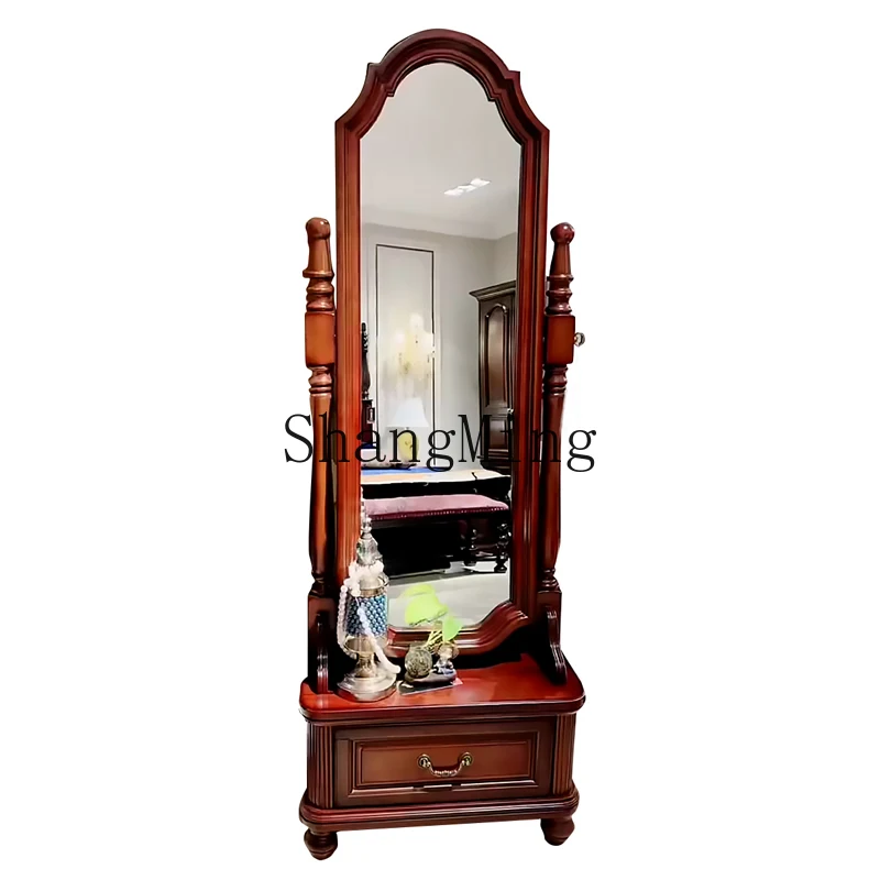 ZJH all solid wood changing mirror simple bedroom full-length mirror large full-body mirror floor rotating audition
ZJH all solid wood changing mirror simple bedroom full-length mirror large full-body mirror floor rotating audition