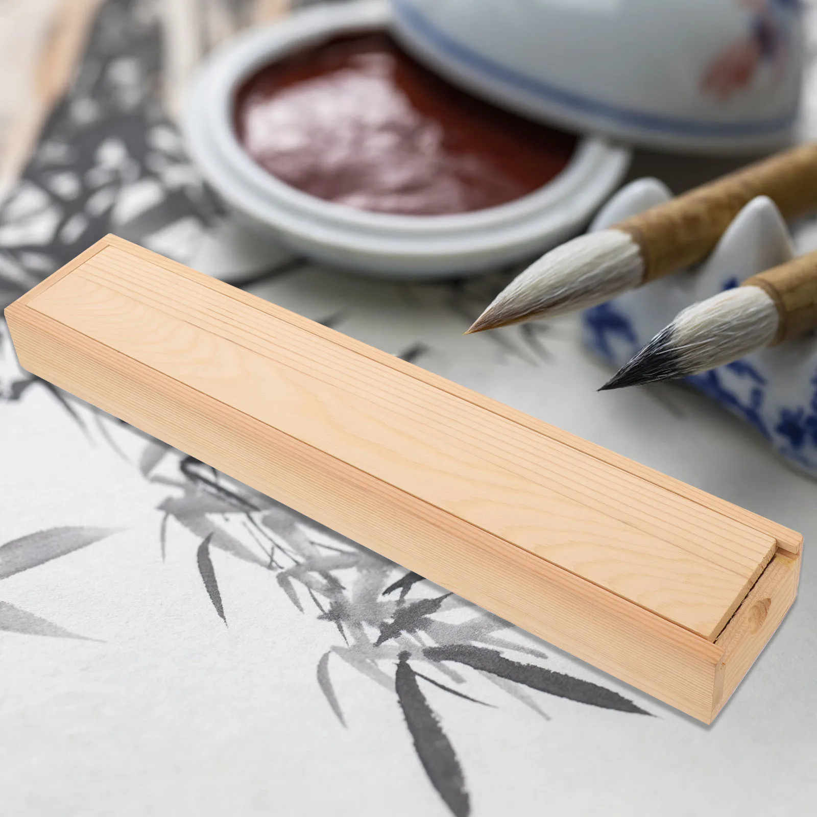 1PC Calligraphy Brush Box Wooden Display Case Gift Keepsake Storage ganizer Single Pen Holder Brush Pen Wrapping Natural
1PC Calligraphy Brush Box Wooden Display Case Gift Keepsake Storage ganizer Single Pen Holder Brush Pen Wrapping Natural