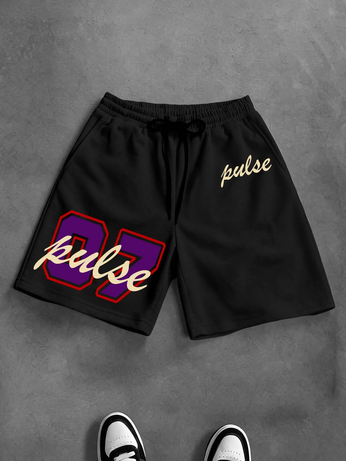 Men's Loose Fit Retro Streetwear Shorts Brand Pulse 07 Graphic Print Cotton Blend Casual Black Athletic Shorts S-5XL 1 Piece Pac
Men's Loose Fit Retro Streetwear Shorts Brand Pulse 07 Graphic Print Cotton Blend Casual Black Athletic Shorts S-5XL 1 Piece Pac