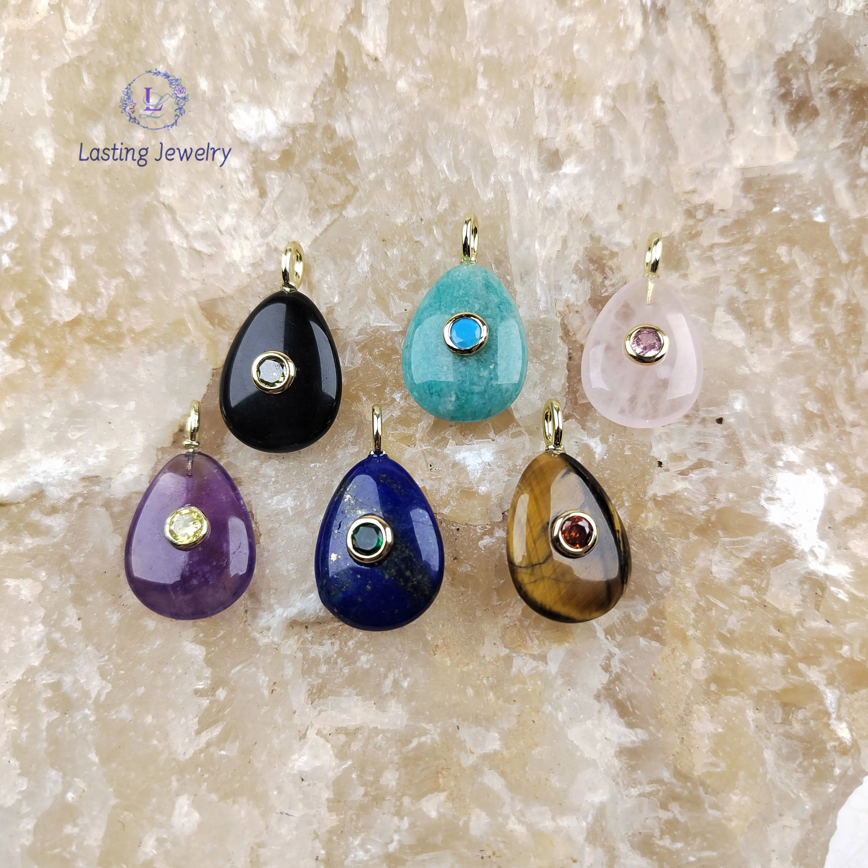 15x20mm Teardrop Healing Quartz Pendants With Inlaid Zircon Beads Gemstone Amethyst Amazonite Charms For Necklace Jewelry Making
15x20mm Teardrop Healing Quartz Pendants With Inlaid Zircon Beads Gemstone Amethyst Amazonite Charms For Necklace Jewelry Making